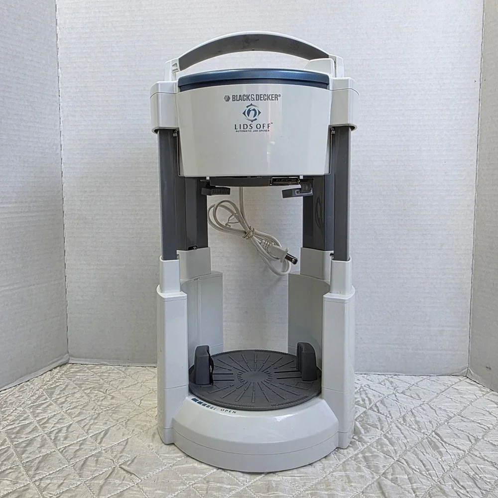 Black‎ & Decker Lids Off JW200 Jar Opener Electric Automatic Tested